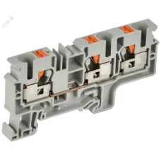 ARMAFIX Клемма пружинная Push-in CP-MC 3 вывода 10мм2 серая IEK