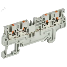 ARMAFIX Клемма пружинная Push-in CP-MC 4 вывода 1,5мм2 серая IEK