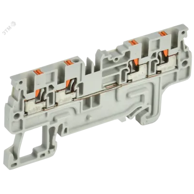 ARMAFIX Клемма пружинная Push-in CP-MC 4 вывода 1,5мм2 серая IEK