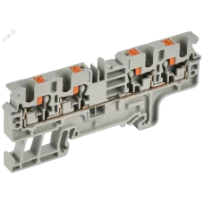 ARMAFIX Клемма пружинная Push-in CP-MC 4 вывода 4мм2 серая IEK