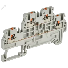 ARMAFIX Клемма пружинная Push-in CP-ML 2 ур. 1,5мм2 серая IEK