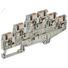 ARMAFIX Клемма пружинная Push-in CP-ML 3 ур. 2,5мм2 серая IEK