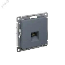 ATLASDESIGN РОЗЕТКА компьютерная RJ45, кат. 6A, механизм, ГРИФЕЛЬ