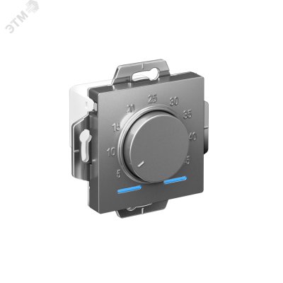 ATLASDESIGN ТЕРМОСТАТ электрон. теплого пола с датчиком, 10A, механизм, СТАЛЬ