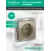 Розетка ATLASDESIGN с заземлением со шторками 16А механизм шампань