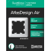 ATLASDESIGN AIR 1-постовая РАМКА, БЕЛЫЙ/дымчатый черный