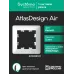 ATLASDESIGN AIR 1-постовая РАМКА, БЕЛЫЙ/дымчатый черный