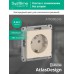 Розетка ATLASDESIGN с заземлением 16А механизм бежевый
