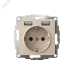ATLASDESIGN РОЗЕТКА 16А c 2 USB A+A, 5В/2,4А, 2х5В/1,2А, механизм, ПЕСОЧНЫЙ