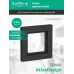 ATLASDESIGN AQUA 1-постовая РАМКА IP44, КАРБОН