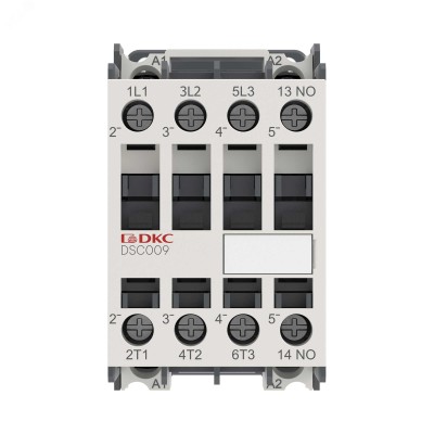 Магнитный контактор YON DSC009 9A 4кВт AC3 3P кат.24В DC 1НО