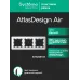 ATLASDESIGN AIR 3-постовая РАМКА, БЕЛЫЙ/дымчатый черный