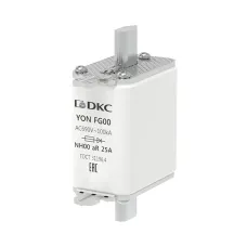 Предохранитель YON ножевого типа FG00 25А 690V характеристика arya