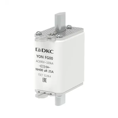 Предохранитель YON ножевого типа FG00 25А 690V характеристика arya