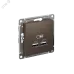 Розетка ATLASDESIGN USB 5В 1 порт x 2,1 А 2 порта х 1,05 А механизм мокко