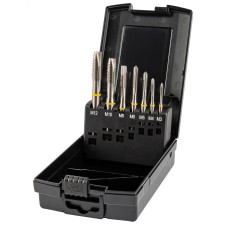 Набор метчиков машинных YELLOW RING HSS-E, DIN 371,376, Тип B, 7 предметов, M3 -M12