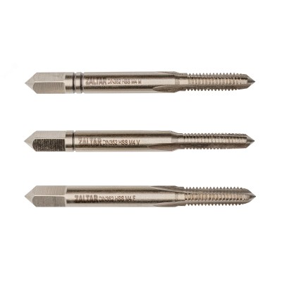Набор метчиков ручных HSS DIN 352, 3 предмета, N 1,N 2, N 3, M4 x 0,7