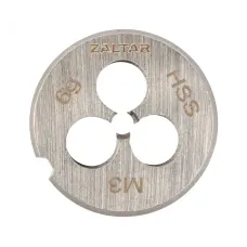Плашка круглая резьбонарезная HSS, DIN 223 B (DIN EN 22568), M3x0.5, 20x5
