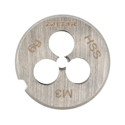 Плашка круглая резьбонарезная HSS, DIN 223 B (DIN EN 22568), M3x0.5, 20x5