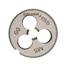 Плашка круглая резьбонарезная HSS, DIN 223 B (DIN EN 22568), M5x0.8, 20x7