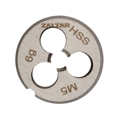 Плашка круглая резьбонарезная HSS, DIN 223 B (DIN EN 22568), M5x0.8, 20x7