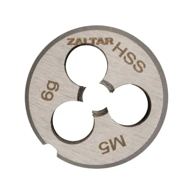 Плашка круглая резьбонарезная HSS, DIN 223 B (DIN EN 22568), M5x0.8, 20x7