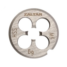 Плашка круглая резьбонарезная HSS, DIN 223 B (DIN EN 22568), M6x1.0, 20x7