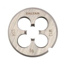 Плашка круглая резьбонарезная HSS, DIN 223 B (DIN EN 22568), M12x1.75, 38x14