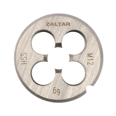 Плашка круглая резьбонарезная HSS, DIN 223 B (DIN EN 22568), M12x1.75, 38x14