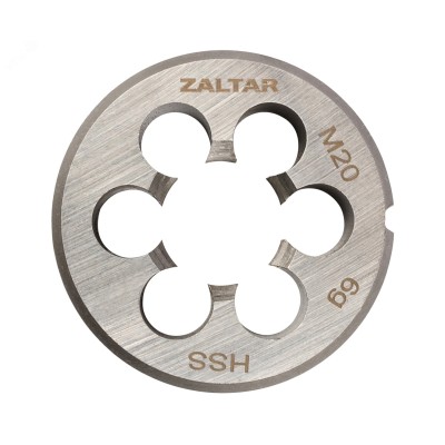 Плашка круглая резьбонарезная HSS, DIN 223 B (DIN EN 22568), M20x2.5, 45x18