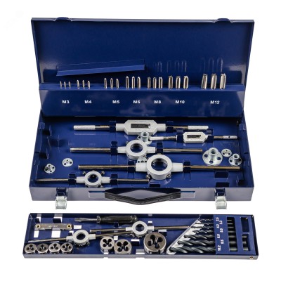 Набор резьбонарезного инструмента 15SF HSS, 51 предмет, M3-M4-M5-M6-M8-M10-M12