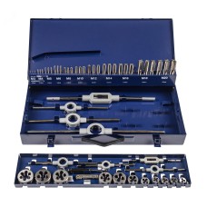 Набор резьбонарезного инструмента STM 35 HSS, 54 предмета, M3-M4-M5-M6-M8-M10-M12-M14-M16-M18-M20