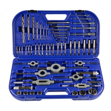 Набор резьбонарезного инструмента KH46S HSS, 58 предметов, M3-M4-M5-M6-M8-M10-M12