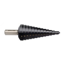 Сверло ступенчатое, HSS TiAlN, Gr.3, 6-30 мм, прямая канавка, трехплоскостной хвостовик