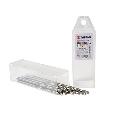 Сверло по металлу, индустриальное, DIN 338, HSS-G, Тип N, 5xD, 3,50 мм, (1 комплект-10 шт)