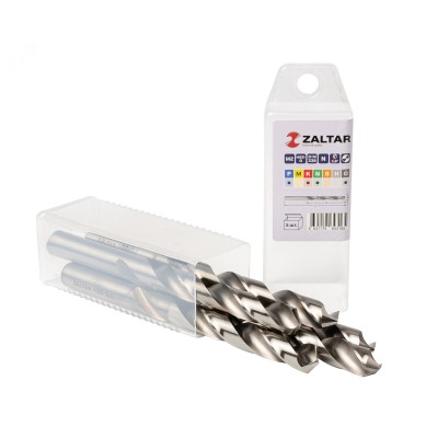 Сверло по металлу, индустриальное, DIN 338, HSS-G, Тип N, 5xD, 12,00 мм, (1 комплект-5 шт)