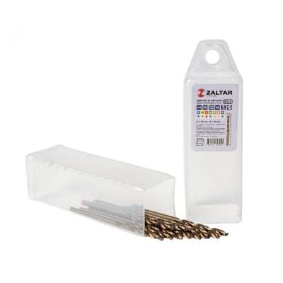 Сверло по металлу, индустриальное, DIN 338, HSS-E Co5, Тип VA, 5xD, 2,50 мм, (1 комплект-10 шт)