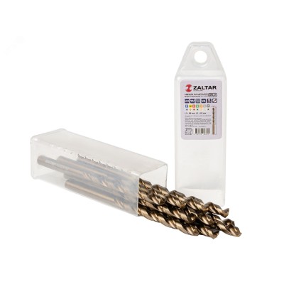 Сверло по металлу, индустриальное, DIN 338, HSS-E Co5, Тип VA, 5xD, 5,00 мм, (1 комплект-10 шт)