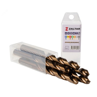 Сверло по металлу, индустриальное, DIN 338, HSS-E Co5, Тип VA, 5xD, 13,00 мм, (1 комплект-5 шт)