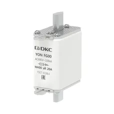 Предохранитель YON ножевого типа FG00 20А 690V характеристика arya