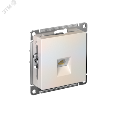 Розетка ATLASDESIGN компьютерная RJ45 механизм жемчуг