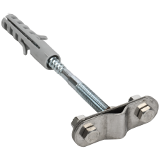 Держатель проводника круглого 6-10мм L=200 мм бетонный фасад оцинкованная сталь TD IEK