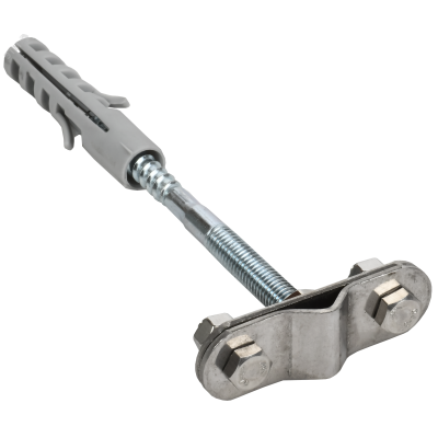 Держатель проводника круглого 6-10мм L=200 мм бетонный фасад оцинкованная сталь TD IEK