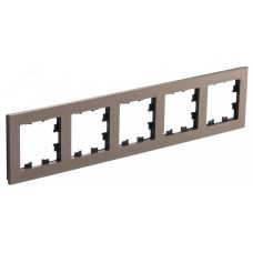 ATLASDESIGN NATURE рамка пятипостовая, МЕТАЛЛ ЛАТУНЬ