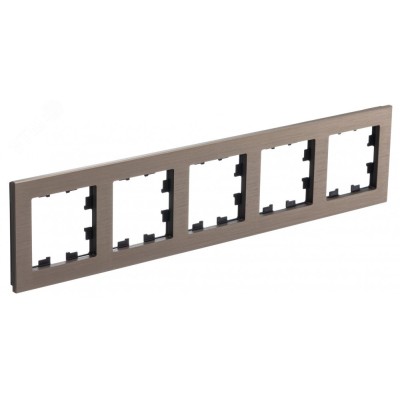 ATLASDESIGN NATURE рамка пятипостовая, МЕТАЛЛ ЛАТУНЬ