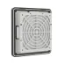 Вентиляционная решетка с фильтром RF 112x112 мм, IP54, RAL9005